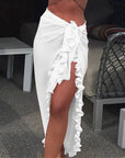 Chiffon Beach Sarong Wrap Dress