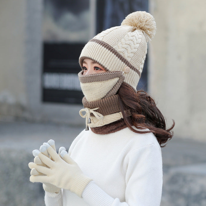 Plus velvet thick bib mask made with soft velvet and plush fabric for maximum warmth and comfort in cold weather.
