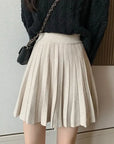 High Waist Knitted Mini Skirt for Women