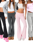 Solid Flare Pants