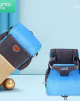 Travel bag booster seat Portable booster seat Convertible travel bag 2-in-1 travel accessory Booster seat for on-the-go Travel-friendly booster seat Car seat travel bag Backpack booster seat Foldable booster seat Multi-functional travel gear