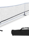 22FT Portable Pickle Ball Net Soccer Tennis Net Game Set System with Metal Frame Stand and Carrying Bag