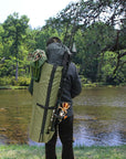 Fishing Pole Bag with Rod Holder Fishing Rod Bag Carrier Case 5 Poles Waterproof Travel Case Fishing Tackle Box