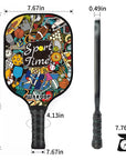 Pickleball Paddle - USAPA Approved Graphite Carbon Fiber Racquet Polypropylene Honeycomb Core Pickle Ball Paddle