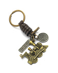 Women's Fashion Vintage Handwoven Leather Keychain