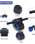 Ultimate Ab Roller Wheel - Automatic Rebound for Core Strength & Muscle Building at Home - Perfect for All Fitness Levels!