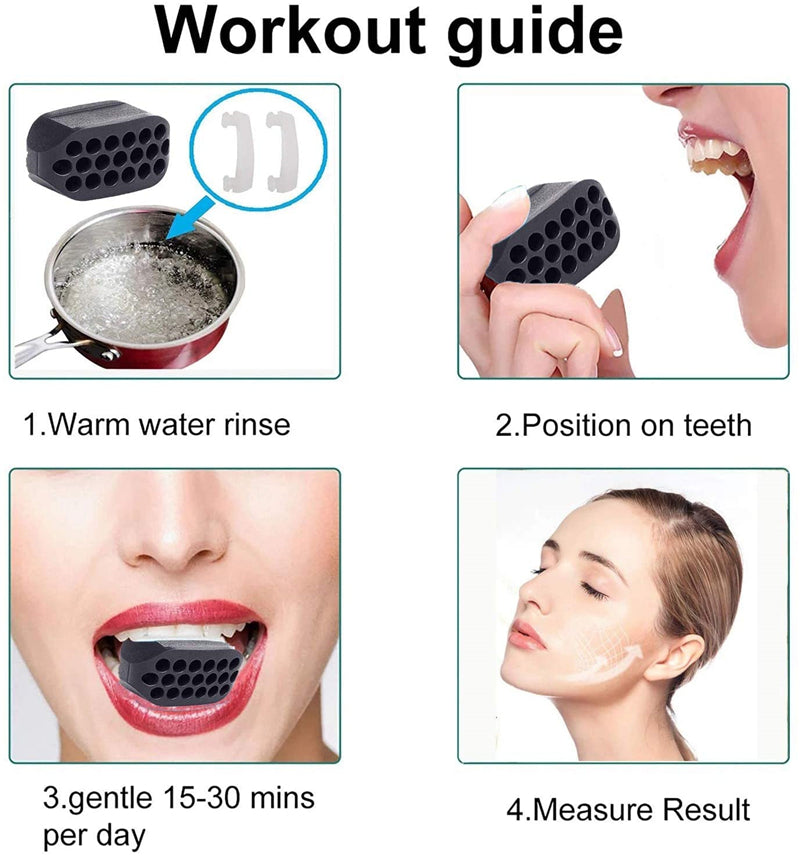 Facial Jaw Exerciser Gym Fitness Ball Jawline Muscle Training