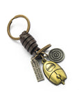 Women's Fashion Vintage Handwoven Leather Keychain