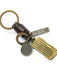 Women's Fashion Vintage Handwoven Leather Keychain