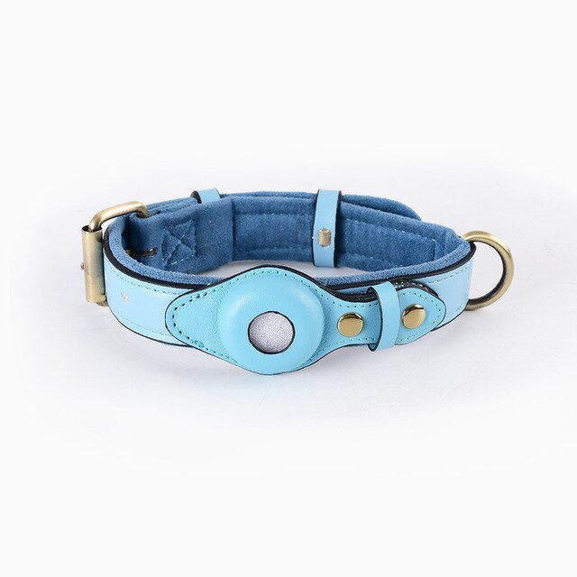 Leather Anti-Lost Dog Collar