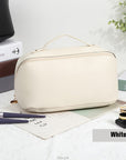 Large-Capacity Leather Cosmetic Bag