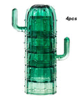 Nordic Cactus Stackable Glass Set