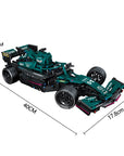 High-Tech Building Blocks F1 Formula 1 Remote Control Super Racing Car Moc Bricks RC Technical Model Toy Creative Expert 1089Pcs