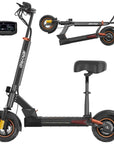 Electric Scooter for Adults with Seat, 800W 16Ah Adult Electric Commute Scooter, 3 Speeds Kids Electric Skateboard E-Scooter Bikes, up to 28Mph & 32Miles Range