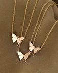 Geometric Butterfly Pendant Butterfly Necklace Simple