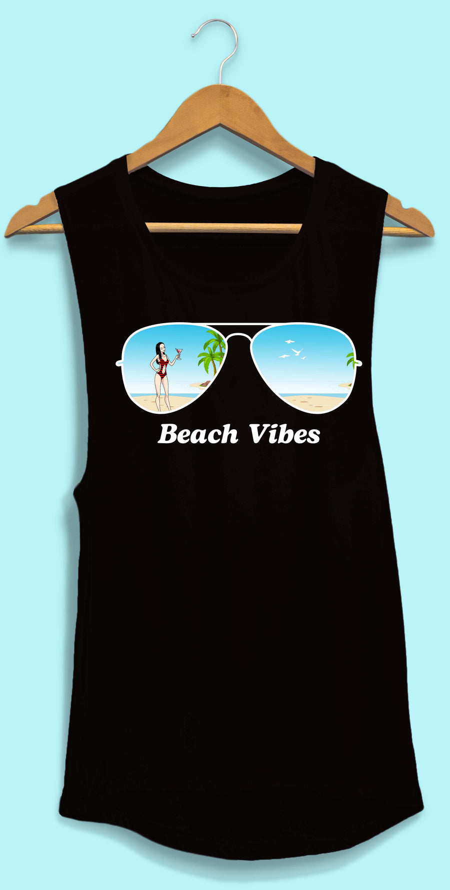 Aviator bride tank top Beach bachelorette party attire Flowy muscle tank tops Bride vibes muscle tanks Beach vibes tank tops Bachelorette party apparel Aviator themed clothing Beach party tank tops Women's summer tops Bridal party attire