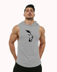 Hooded Sleeveless Vest Men's Fitness