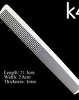 Stainless Steel Silver Barber Comb