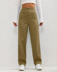 High- Waisted Casual Pants