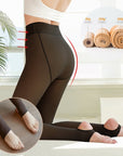 Fleece Lined Thermal Fake Pantyhose