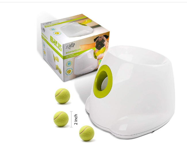 Automatic ball launcher for dogs Interactive fetch toy Dog ball throwing machine Pet ball launcher Indoor/outdoor dog toy Adjustable launching distances Interactive playtime for dogs Auto-fetch device for pets Dog exercise equipment Fun ball game for dogs