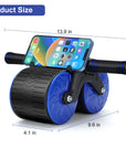 Ultimate Ab Roller Wheel - Automatic Rebound for Core Strength & Muscle Building at Home - Perfect for All Fitness Levels!