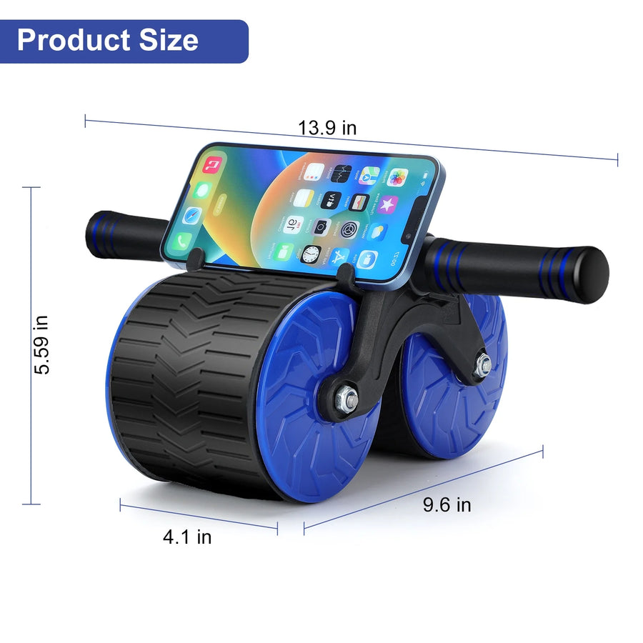 Ultimate Ab Roller Wheel - Automatic Rebound for Core Strength & Muscle Building at Home - Perfect for All Fitness Levels!