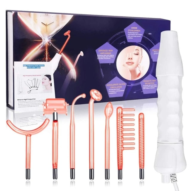 High-frequency acne treatment Versatile skincare wand 7-in-1 acne solution Targeted blemish treatment Multi-functional acne wand Clearer skin with high frequency Advanced acne-fighting technology Skin-clearing wand with multiple heads Professional-grade acne treatment Comprehensive skincare solution