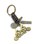 Women's Fashion Vintage Handwoven Leather Keychain