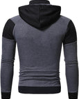 Hoodies for Men,Men'S Hoodies Colorblock Novelty Workout Sport Hooded Sweatshirt Athletic Zip up Jackets Outwear Coats