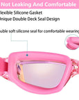 Clear Comfortable Swimming Goggles UV- Anti-Fog Swim Glasses Mirror Adult & Kids