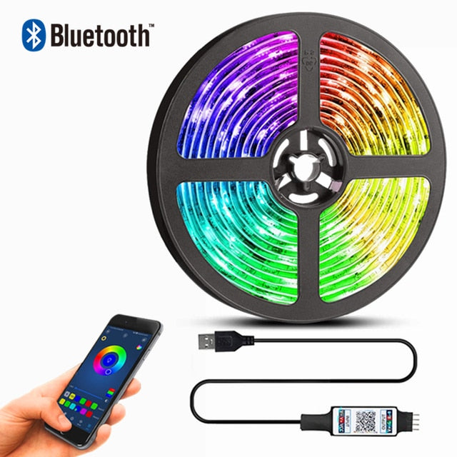  Bluetooth control RGB strip lights Smartphone controlled LED strips Customizable RGB lighting effects Dynamic LED strip lights Multicolor LED tape lights App-controlled RGB light strips Smart LED strip lighting Wireless RGB strip lights Mood lighting for home Ambiance-enhancing LED strips