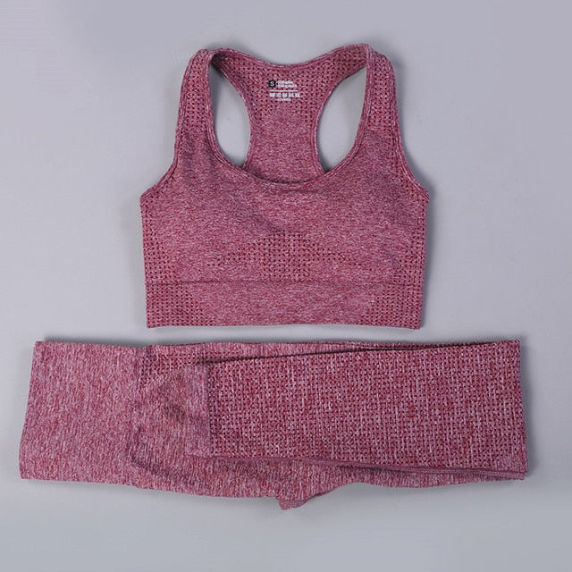 2/3 piezas de ropa deportiva de entrenamiento para mujer sin costuras