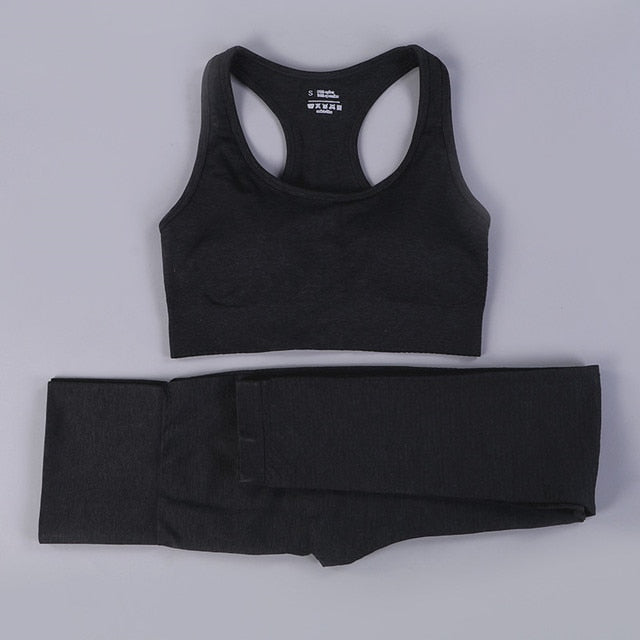 2/3 piezas de ropa deportiva de entrenamiento para mujer sin costuras