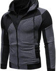 Hoodies for Men,Men'S Hoodies Colorblock Novelty Workout Sport Hooded Sweatshirt Athletic Zip up Jackets Outwear Coats