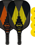 Carbon Pro Graphite 2 Paddle + 4 Pickle Ball Set