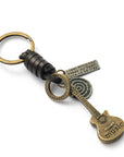 Women's Fashion Vintage Handwoven Leather Keychain