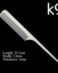 Stainless Steel Silver Barber Comb