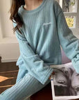 Winter Soft Velvet Pajamas Set