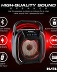 8" 600 watt Speaker - Portable Wireless Bluetooth Speaker with TWS Function