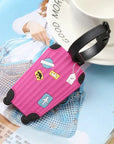 Fashion Silicone Luggage Tags Set