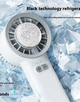 2024 Summer Gadget Handheld Turbo Jet Fan Mini Portable Ice Cold Fan Generation Brushless Motor Wind High Speed Duct Fans Violent Blower