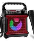 Risebass Portable Karaoke Machine with Microphone - Home Karaoke System with Party Lights for Kids and Adults