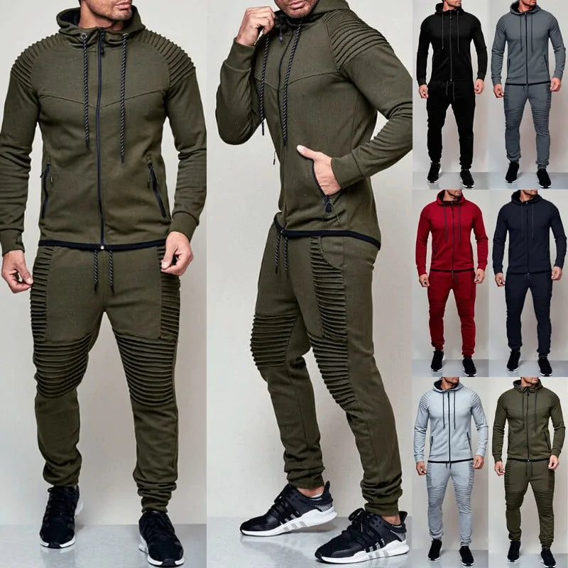 Men's Nike Tracksuit in Black with Slim Fit Design and Jogger Pants