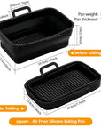 Rectangular Air Fryer Baking Pan