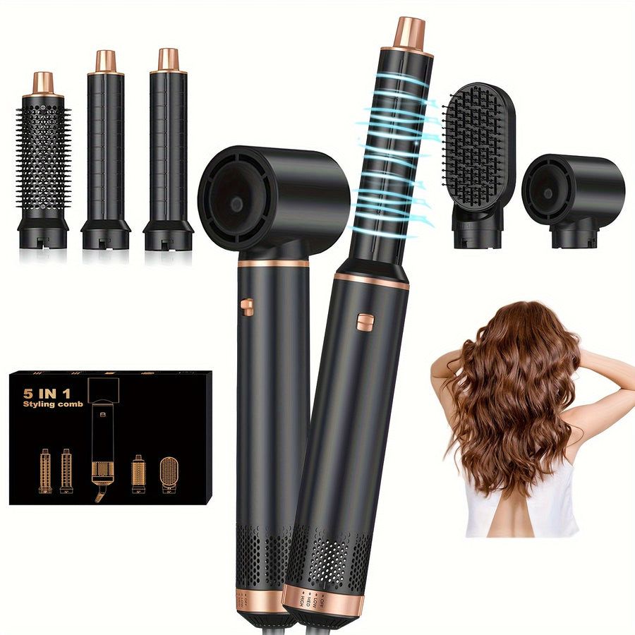 5in1 Ionic Hot Air Styler for Effortless Hair Transformation