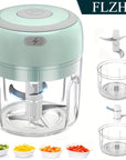 Compact Wireless Electric Food Chopper  Garlic Crusher  USB Powered