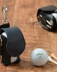 Mini Leather Golf Ball Pouch