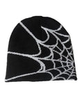 Spider Web Printed Knitted Pullover Wool Hat