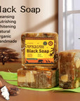 Handmade African Black Soap Duo